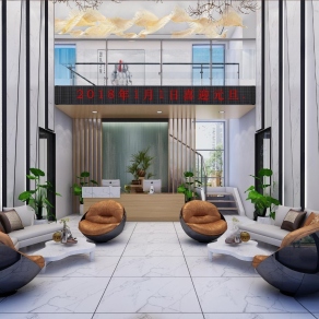 现代大厅3D模型下载